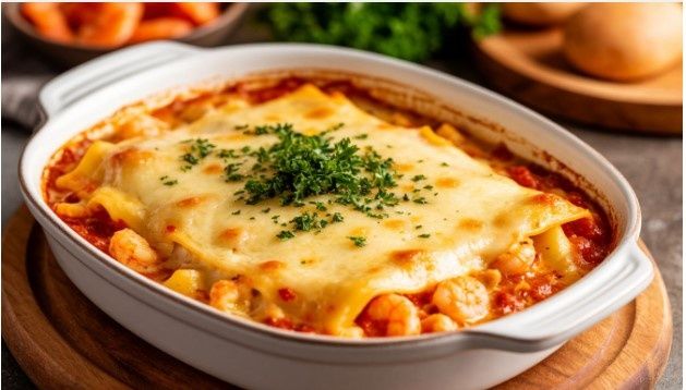Изящная лазанья с морепродуктами для вашего стола