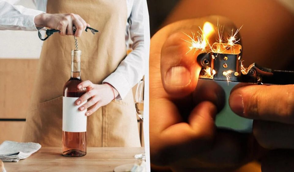 Необычные приемы для открытия винной бутылки без штопора