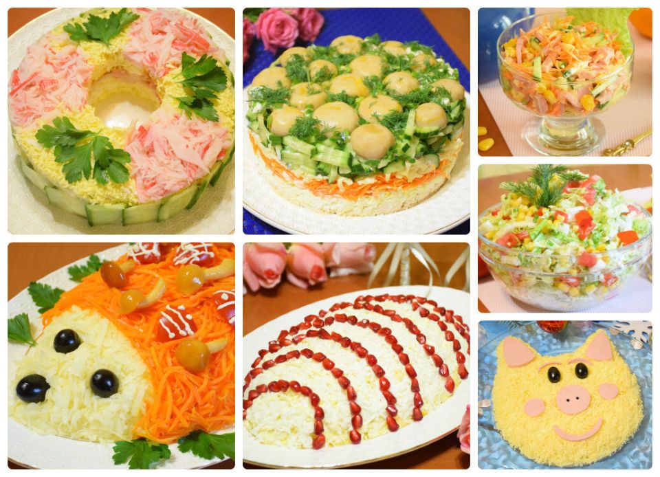 10 незабываемых салатов для праздников: готовим к Новому году