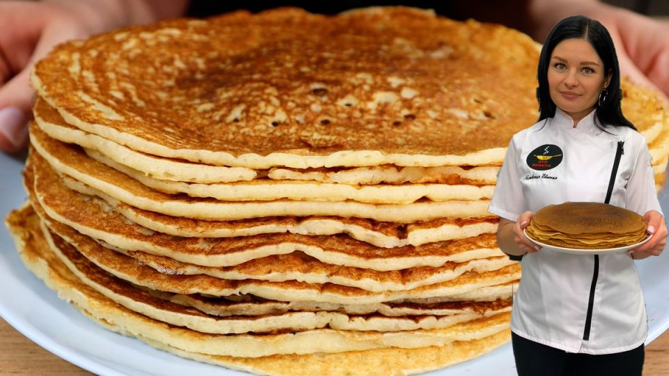 Непревзойдённые дрожжевые блины с бананами