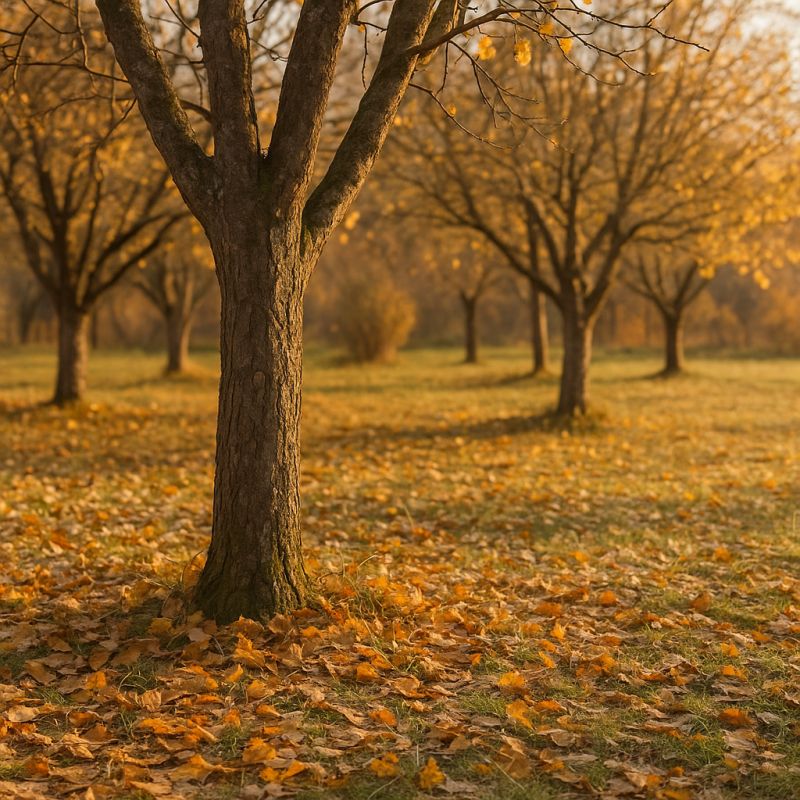Почему осень – не время для побелки деревьев