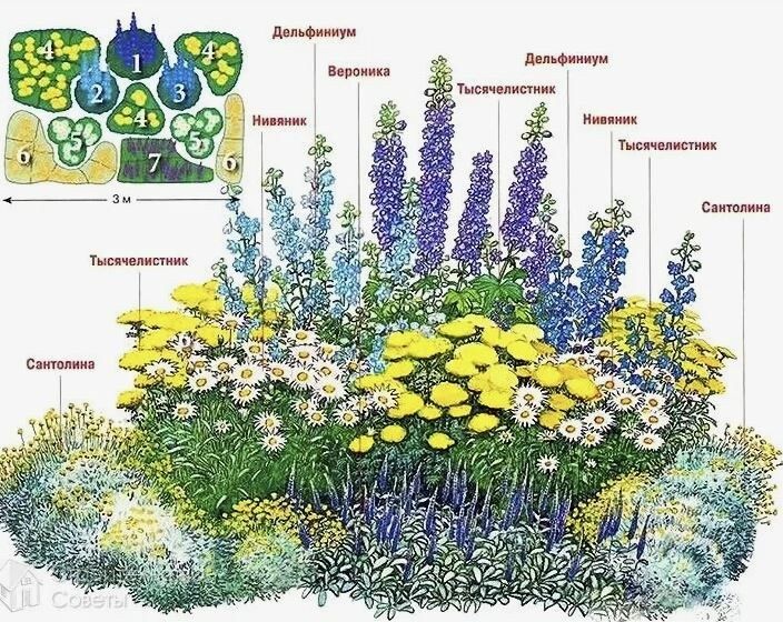 Создание клумбы, которая радует глаз на протяжении всего сезона