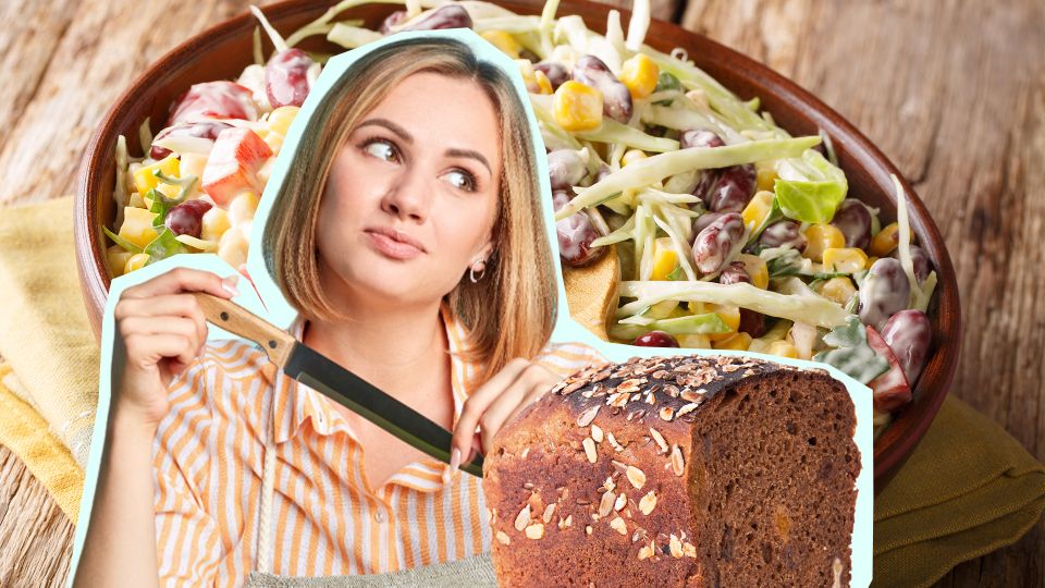 Возьмите подсохший хлеб и консервы: шикарный салат будет готов за 5 минут