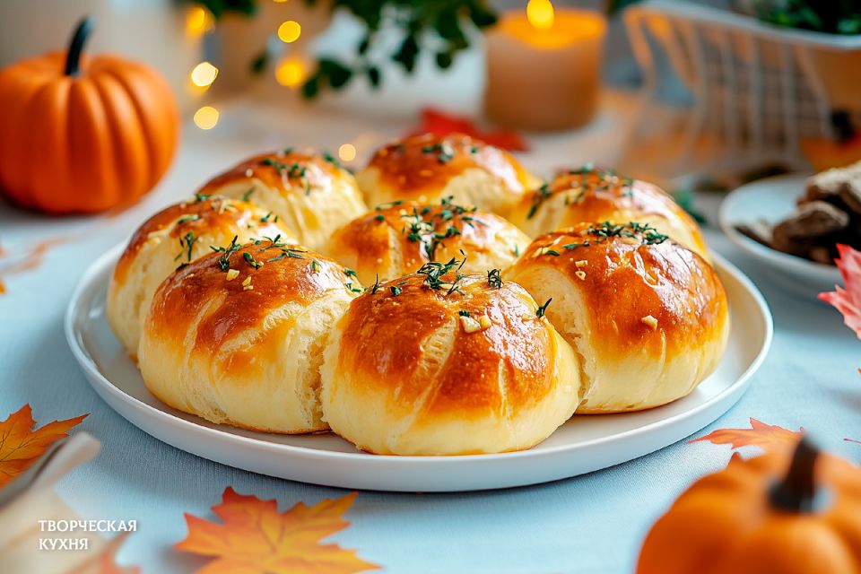 Тыквенные пампушки: как приготовить ароматные булочки для идеального обеда