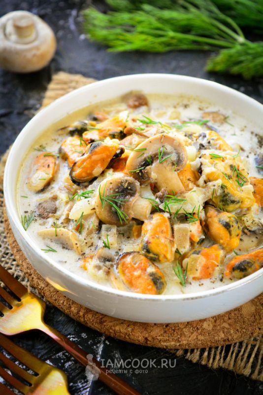 Любимые мидии в сливочном соусе: быстро, вкусно и без хлопот