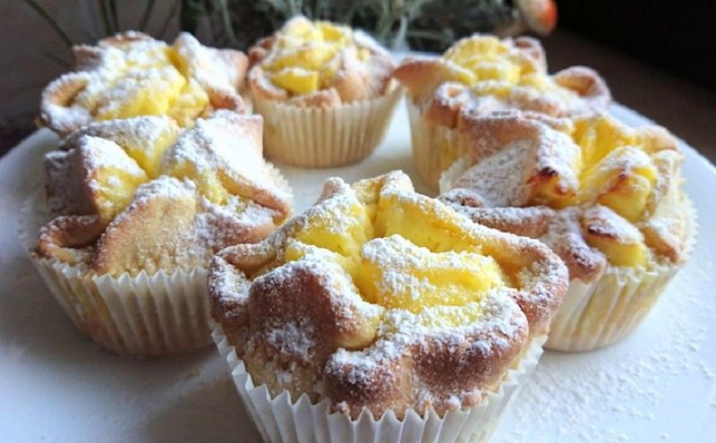 Итальянские соффиони: Печенье с творожной начинкой