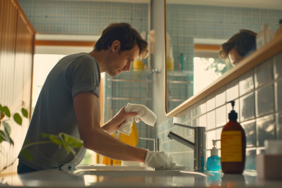 Из-за чего в ванной постоянно скапливается пыль?