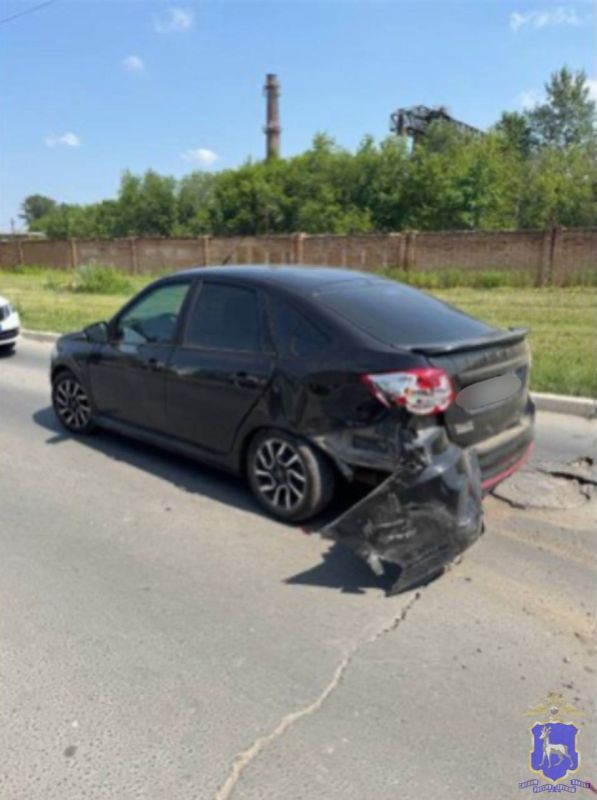 В Самарской области Lada Granta снесла водителя мотоцикла Suzuki