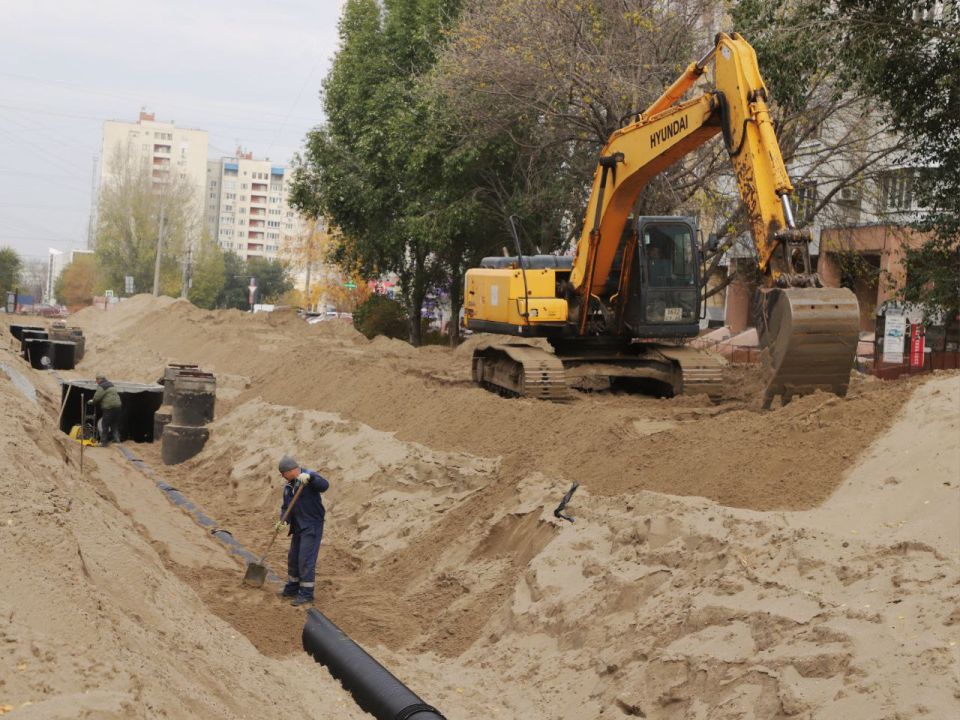 Иван Носков: На улице Дачной завершается строительство ливневки, в ближайшее время подрядчик засыплет котлованы