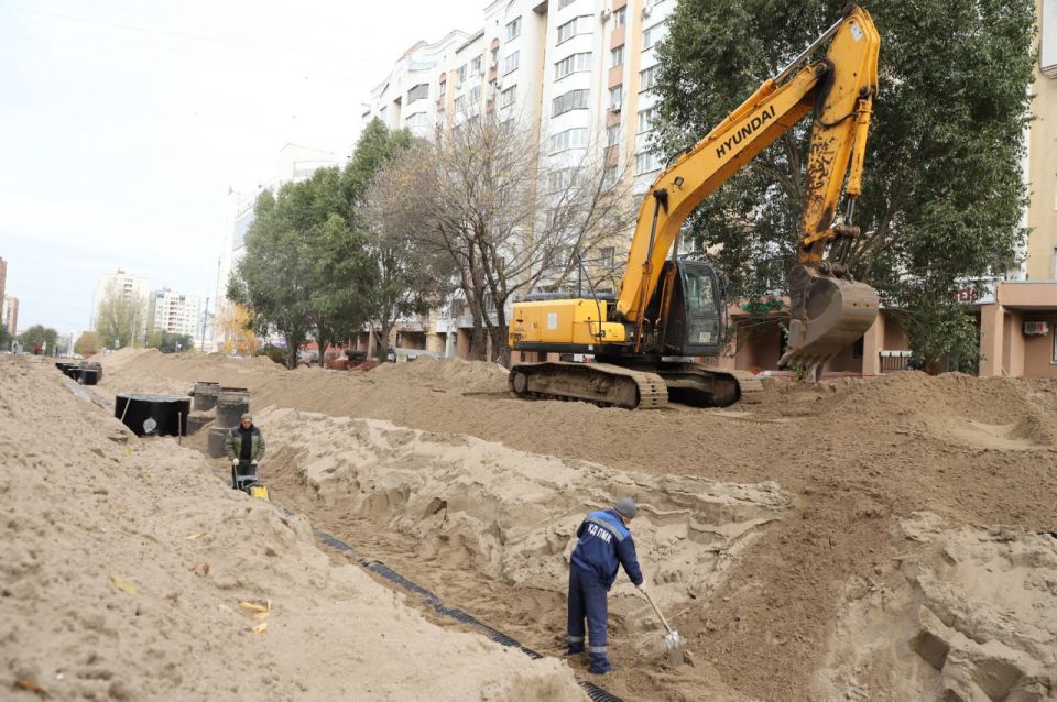 Строительство ливневой канализации завершается на улице Дачной в Самаре