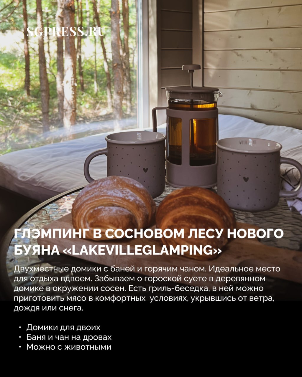 Куда поехать осенью: 5 глэмпингов, которые спасут от городской суеты Куда поехать осенью: 5 глэмпингов, которые спасут от городской суеты