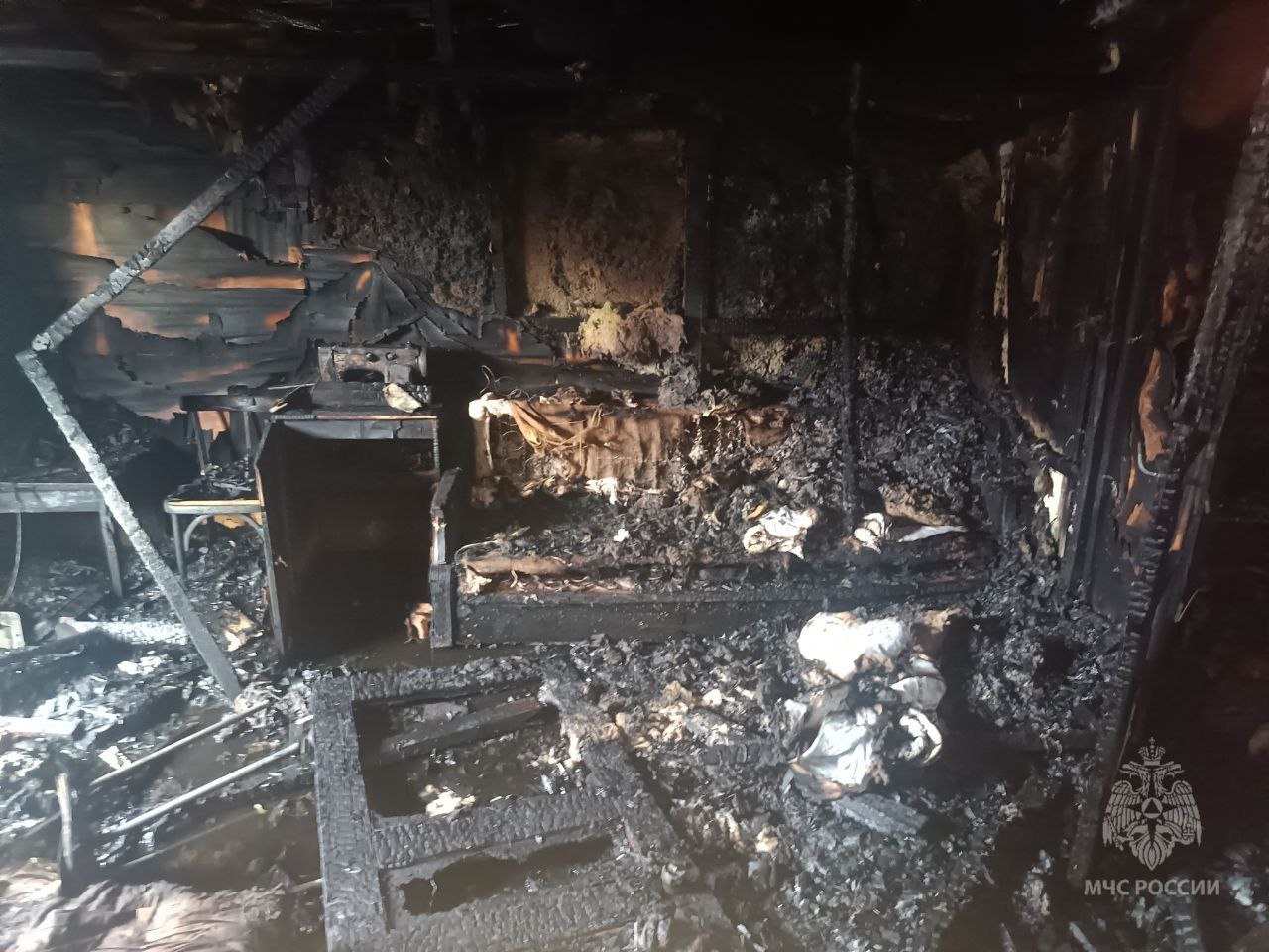 Неисправная печь привела к пожару