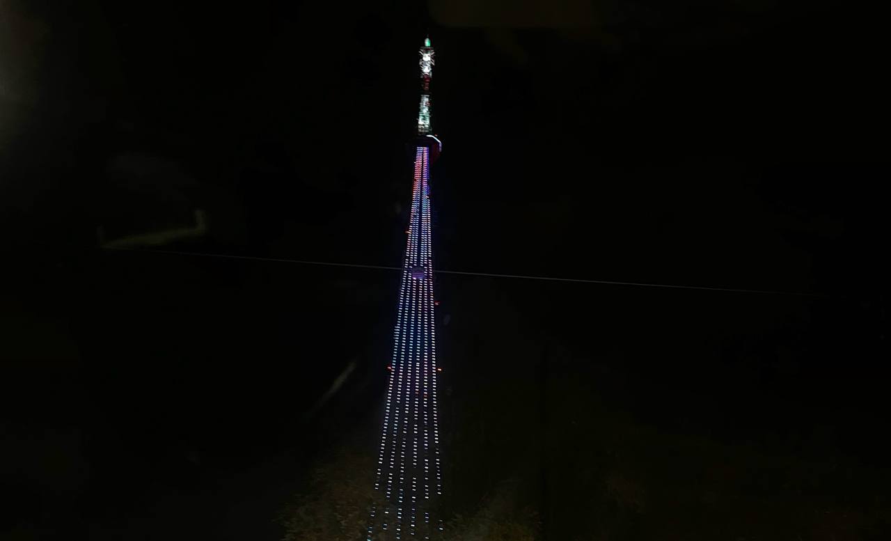 Яркое сияние самарской телебашни завершает этот четверг