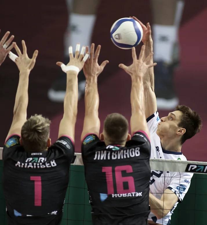 Волейболисты «Новы» на выезде победили МГТУ в матче Суперлиги