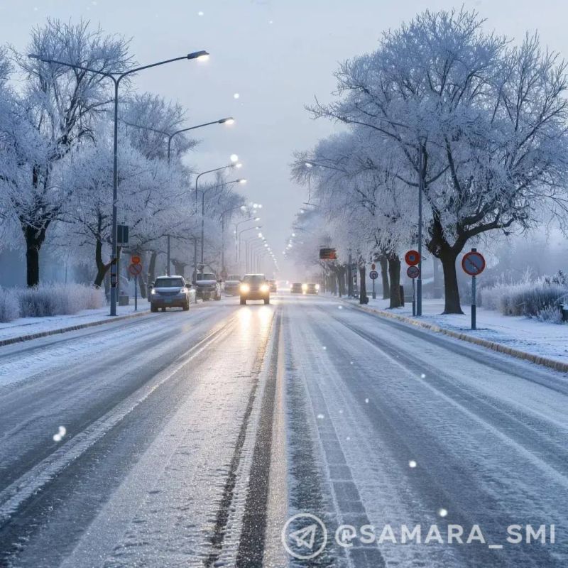 Объявлен желтый уровень опасности в связи с гололедом