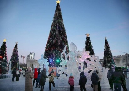Самару начнут украшать к Новому году на этой неделе