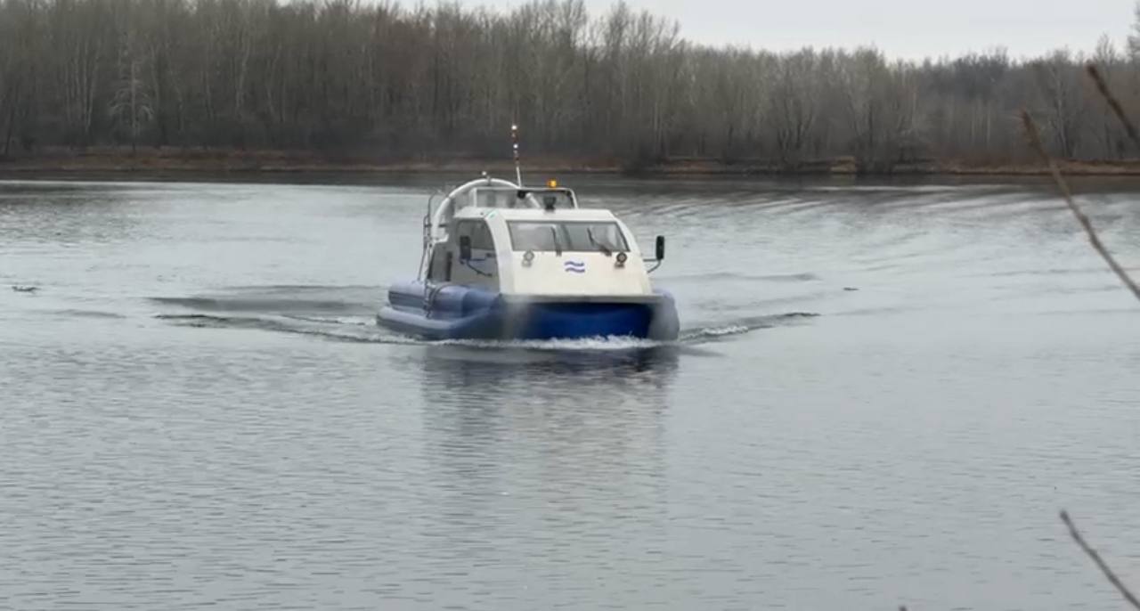 Самарские инженеры представили новый корабль-амфибию для переправы через Волгу