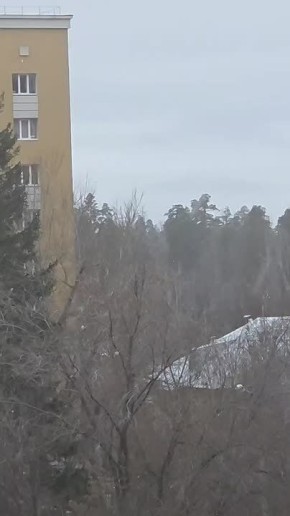 В Центральном районе снова идёт снег