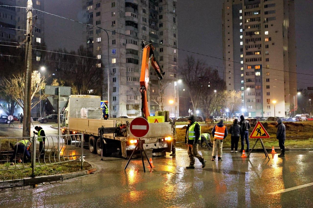 Пять трамвайных переездов будут ремонтировать в Самаре по ночам