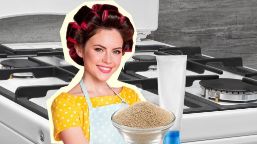 Грязь отвалится даже от самых грязных конфорок: возьмите дрожжи и зубную пасту