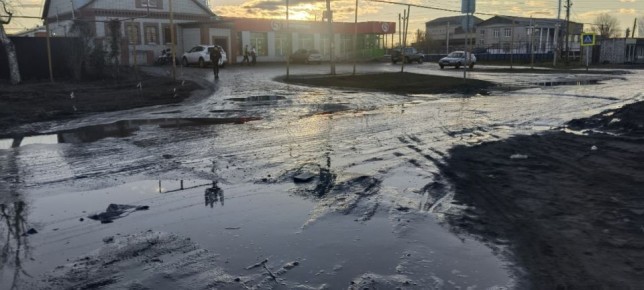 Жители села Черноречье в Волжском районе Самарской области пожаловались на дорогу