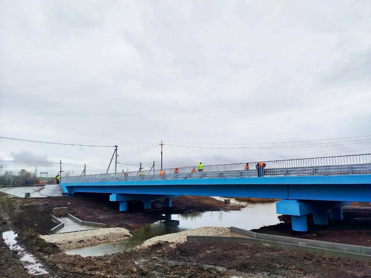 Обновленный мост через реку Черную в Самарской области откроют до конца ноября