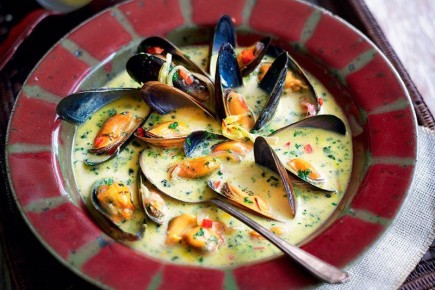 Шафрановый суп с мидиями: изысканное наслаждение для гурманов