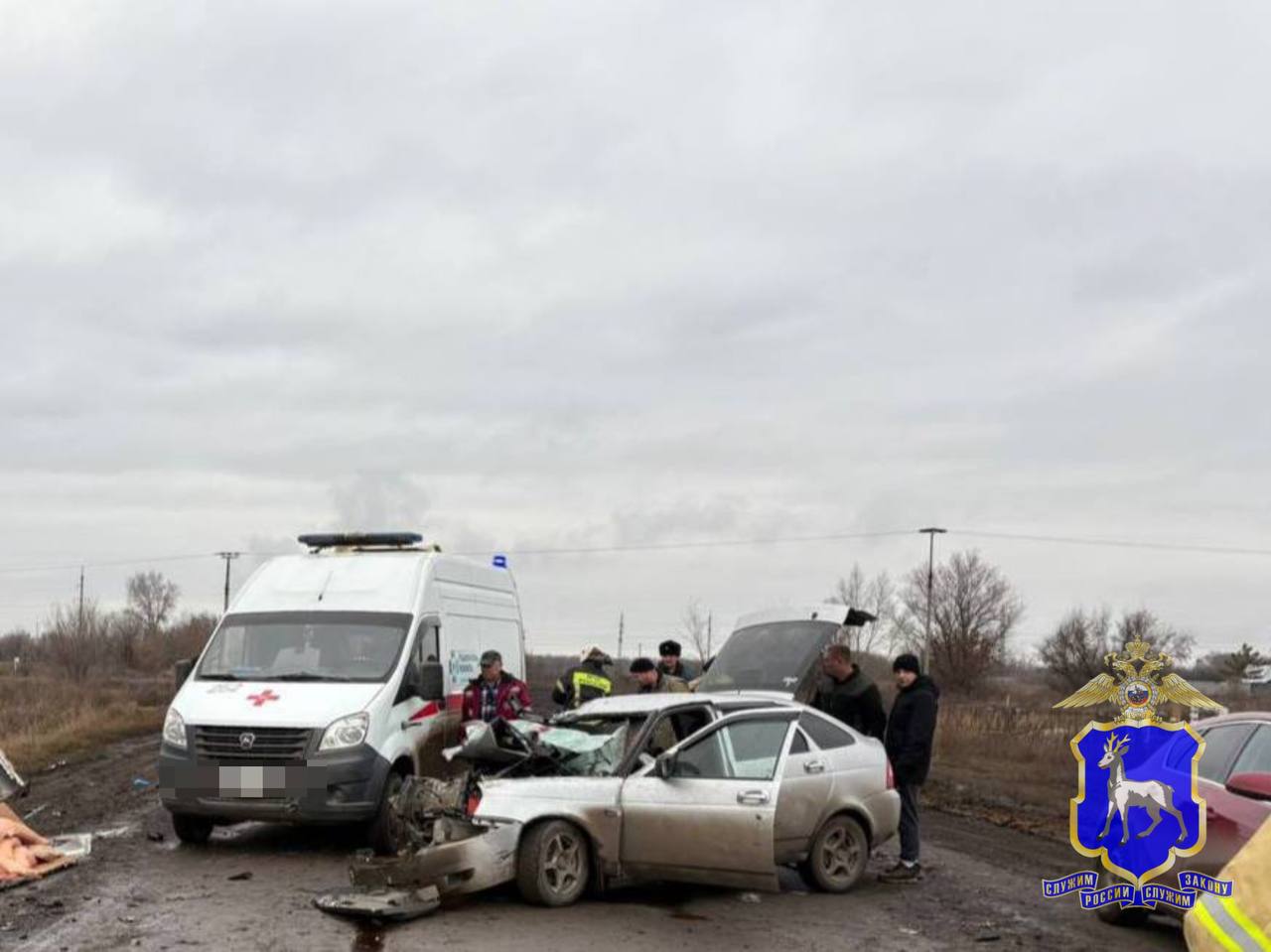 Газель на встречке врезалась в «Ладу» в Самарской области, пострадал младенец