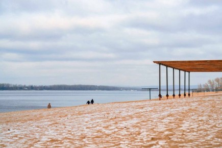 Перемещаемся на теперь уже более зимний берег Волги