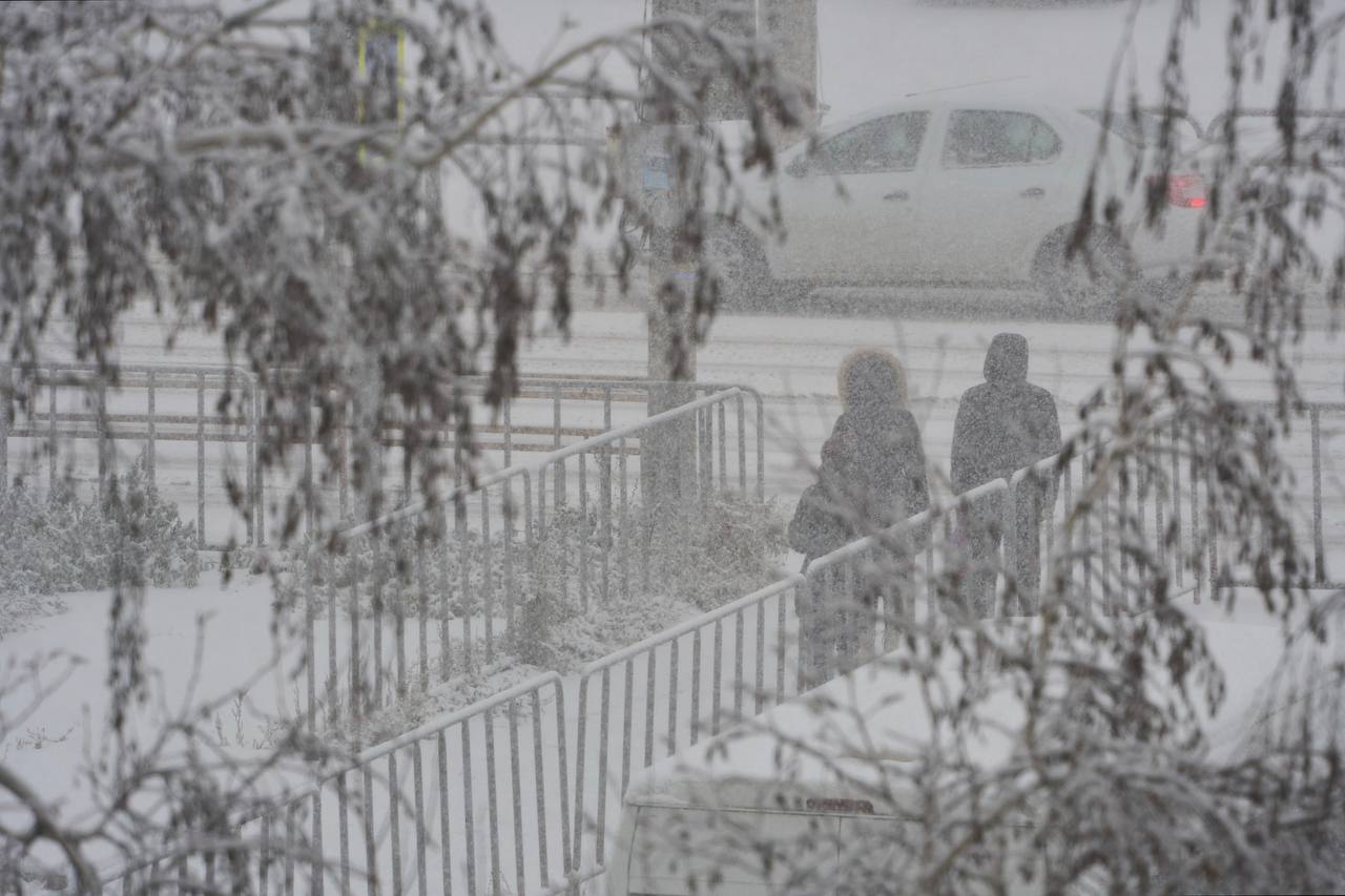 На календаре 13 декабря. В Сызрань пришла настоящая зима На календаре 13 декабря. В Сызрань пришла настоящая зима