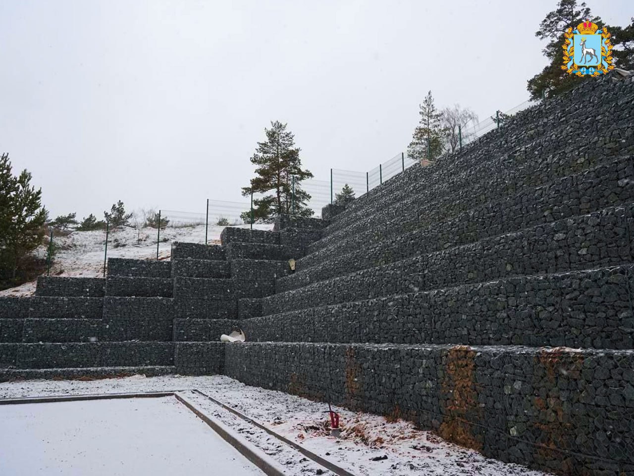 Строительство ФОКа в поселке Прибрежном на территории Самары выполнено на 75% Строительство ФОКа в поселке Прибрежном на территории Самары выполнено на 75%