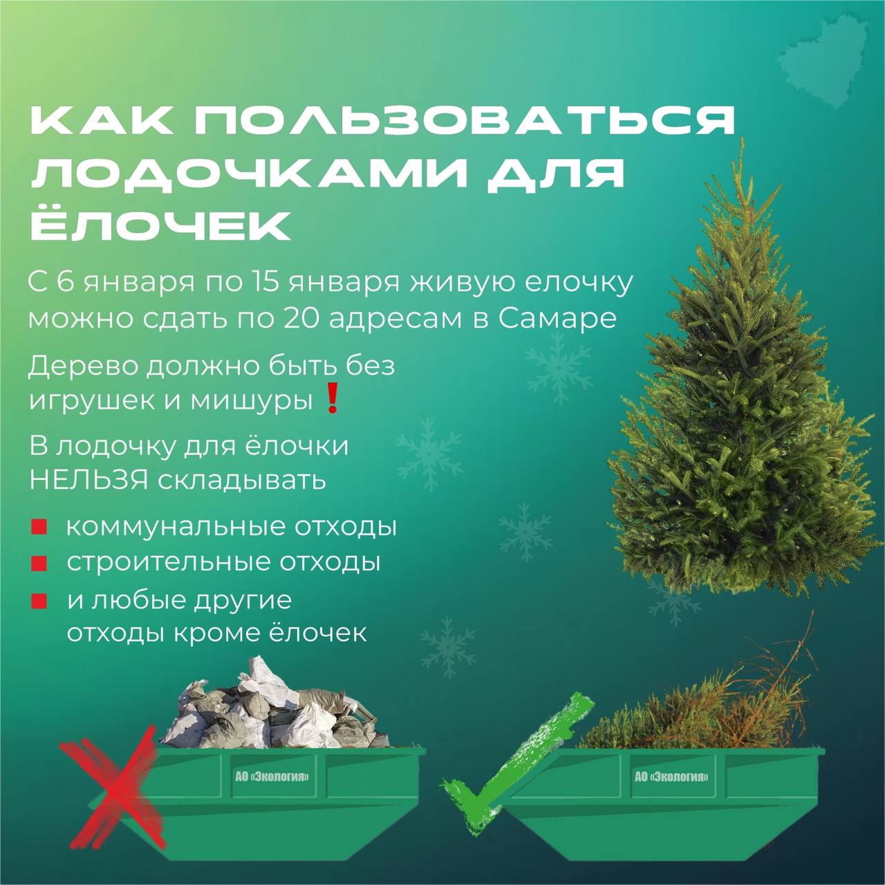 В Самаре организуют 20 площадок для сбора живых елей В Самаре организуют 20 площадок для сбора живых елей