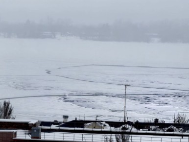 Первый лед на Волге в Самаре: красиво, но опасно