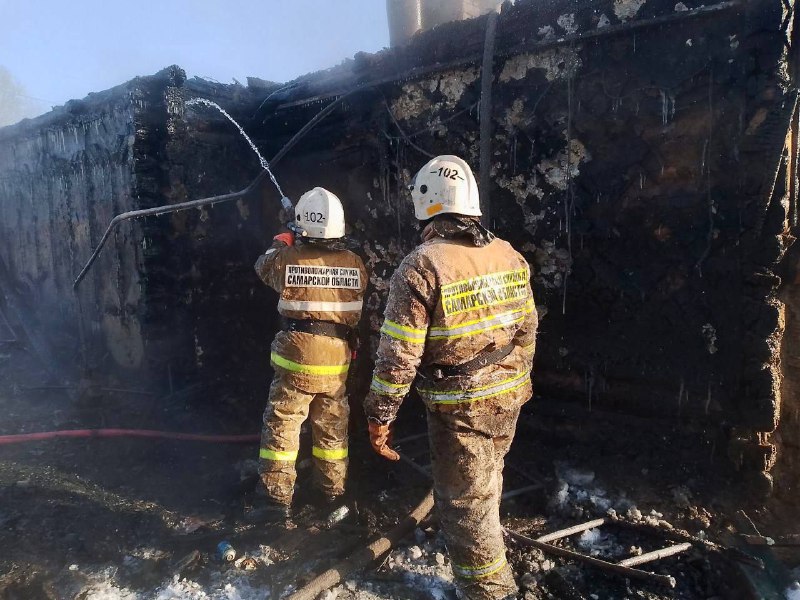 Один человек пострадал при пожаре в Самарской области Один человек пострадал при пожаре в Самарской области