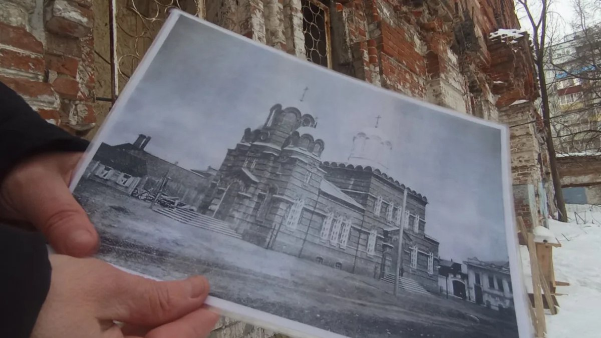В Самарской области заброшенный Никольский храм 1913 года начали восстанавливать