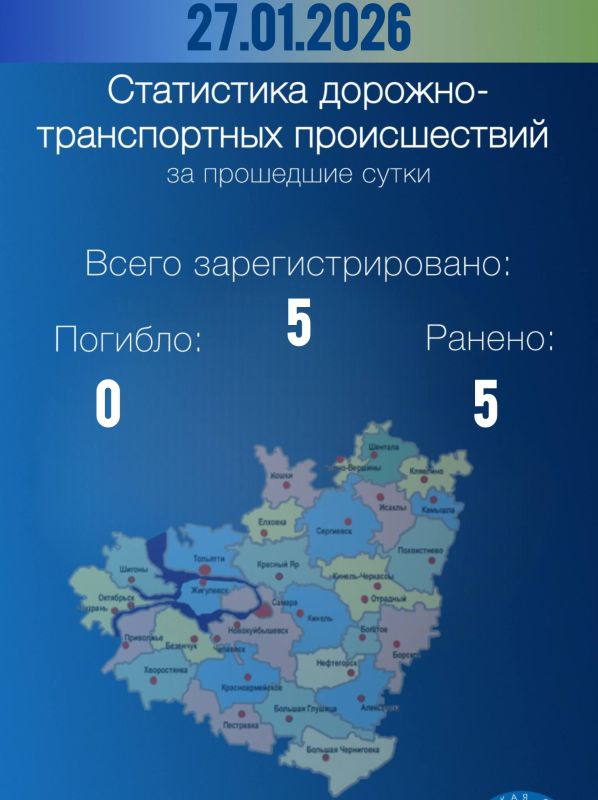 Дорожная обстановка в Самарской области – 27 января 2026 года