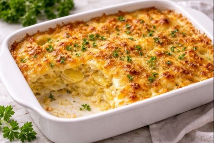 Сочная картофельная запеканка в духовке с идеальной влажностью