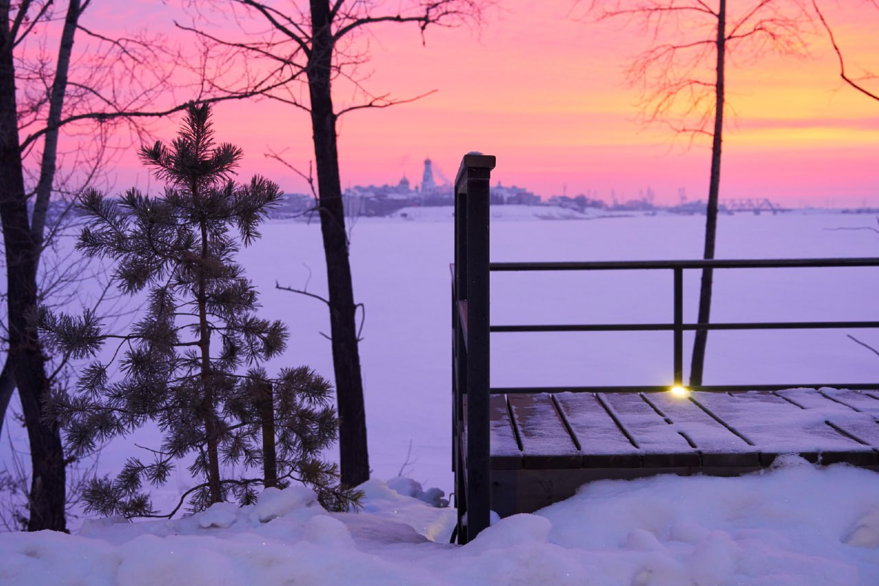 Морозный рассвет в Сызрани