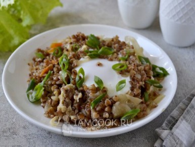 Как приготовить сытную гречку с капустой и яйцом без мяса