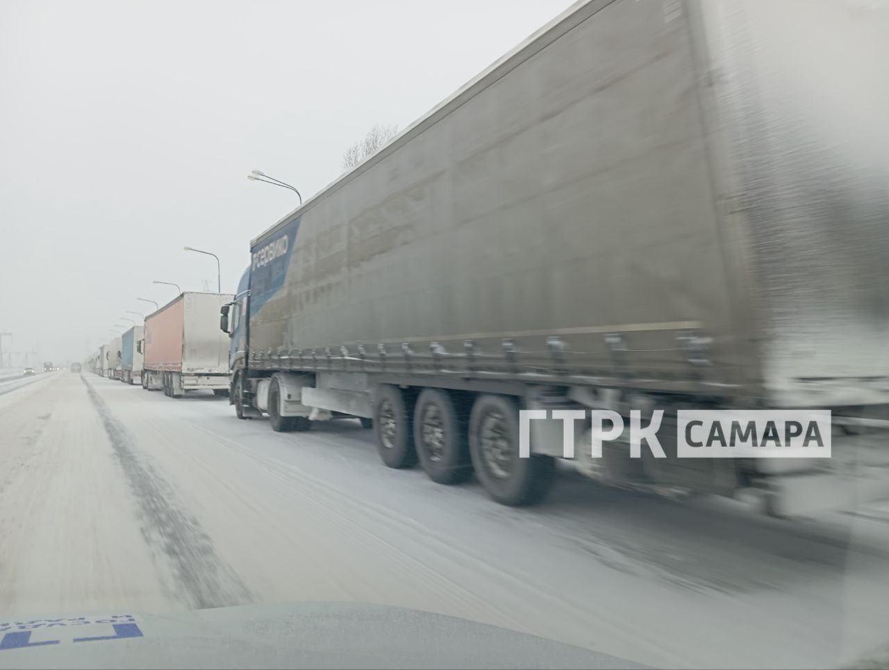 Затор на подъезде к Жигулевской ГЭС