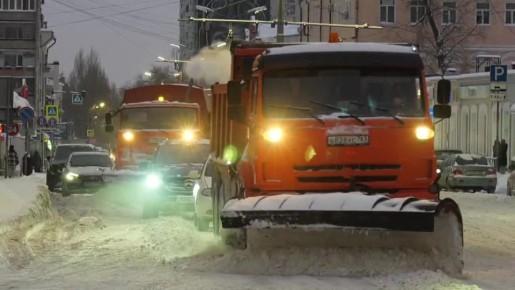 Иван Носков: Внимание автомобилистов! В ночь выводим более 60 большегрузов для вывоза снега, запускаем автопоезда из комбинированной спецтехники
