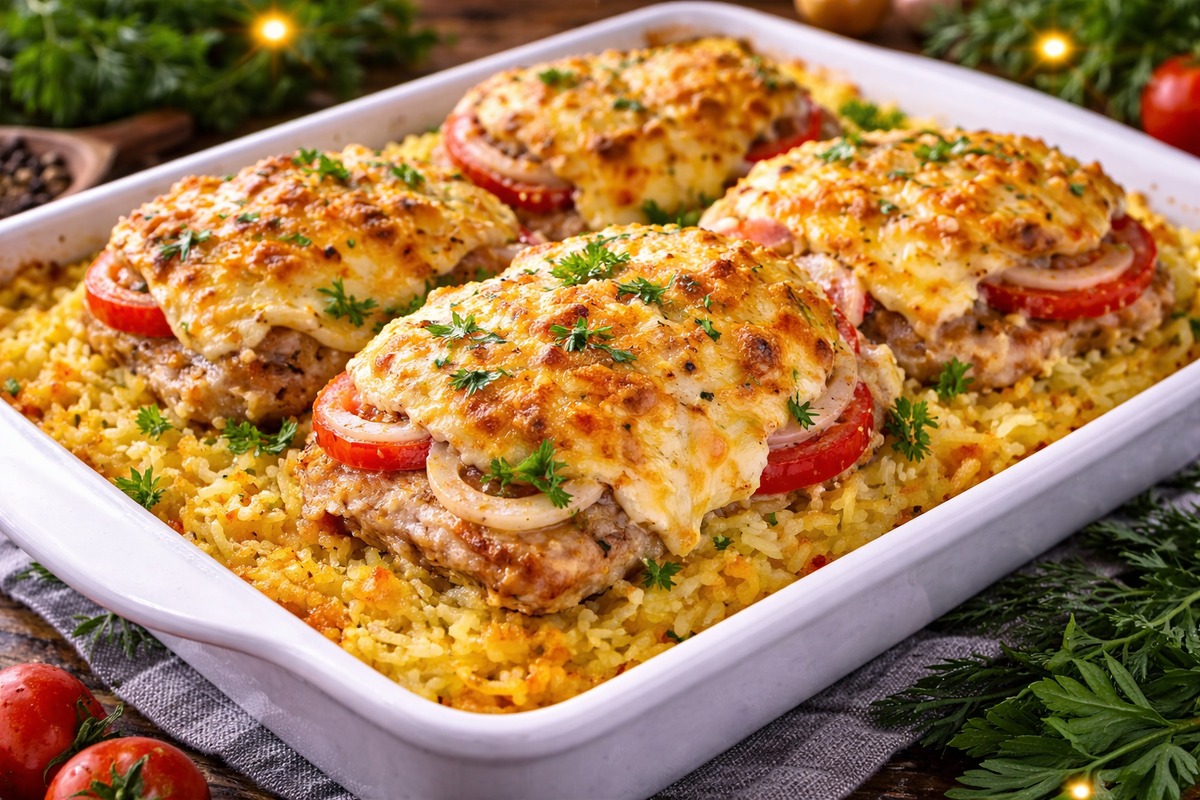 Курица по-белорусски на картофельной подушке — простой рецепт горячего на Рождество