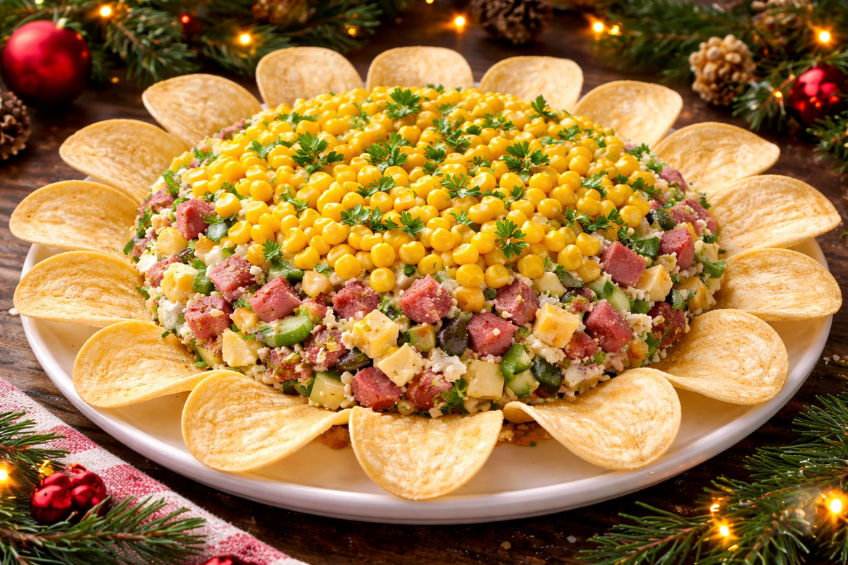 Ничего не варю и через 7 минут на столе «Подсолнух»: обалденный салат на Рождество