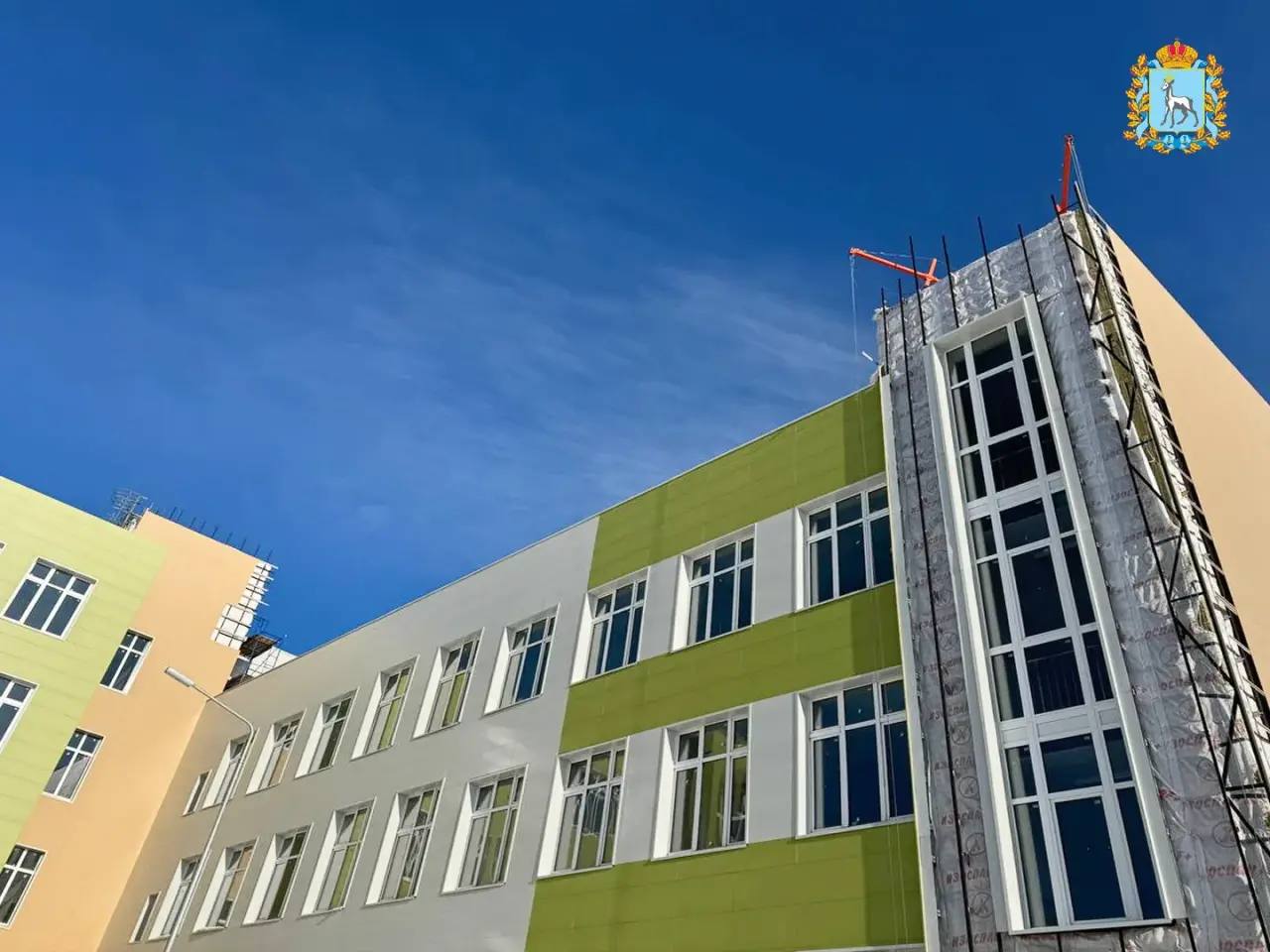 Завершается строительство новой школы на проспекте Карла Маркса Завершается строительство новой школы на проспекте Карла Маркса