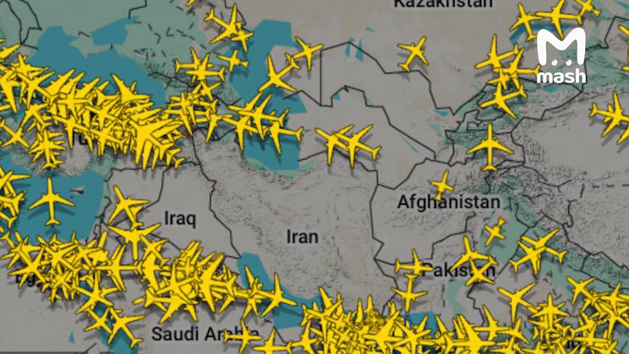 Российские авиакомпании начали корректировать расписание рейсов в связи с закрытием воздушного пространства над Ираном и Израилем