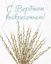Вячеслав Федорищев: С Вербным воскресеньем!. Дорогие друзья! Поздравляю с этим светлым весенним праздником