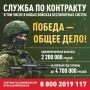 2,2 млн рублей - единовременная выплата при заключении контракта на военную службу