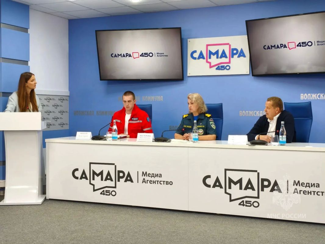 В пресс-центре Медиаагентства "Самара 450" прошла пресс-конференция, посвященная безопасному отдыху на воде и пляжах В пресс-центре Медиаагентства "Самара 450" прошла пресс-конференция, посвященная безопасному отдыху на воде и пляжах