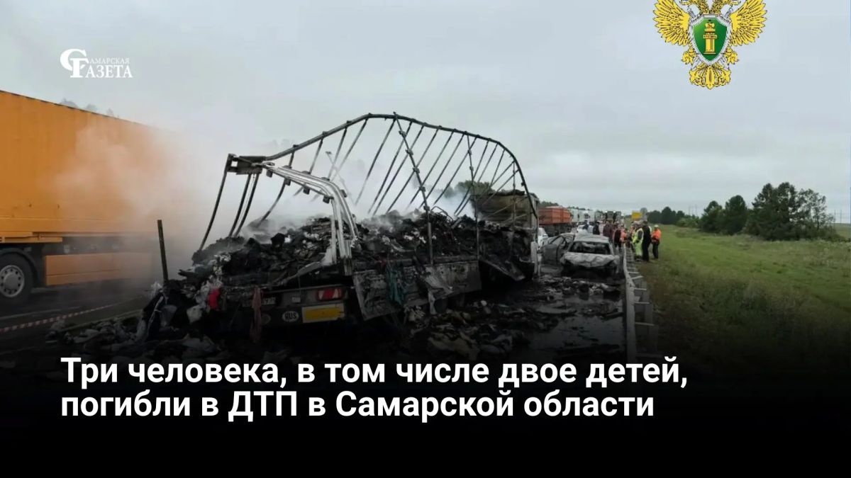 На трассе М-5 «Урал» произошло массовое ДТП с погибшими, включая детей