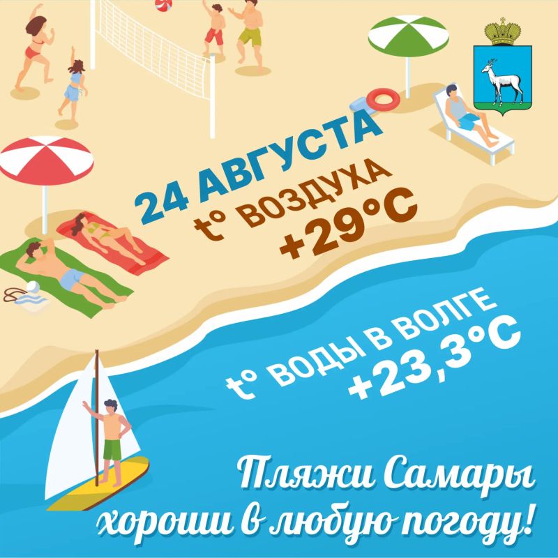 Пляжи Самары хороши в любую погоду!